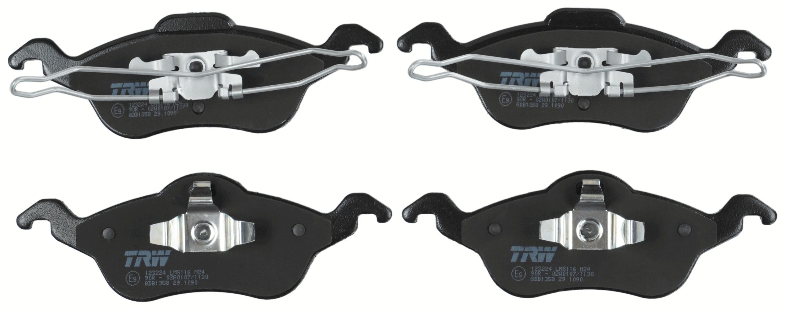 TRW DISC BRAKE PADS - TecDoc 2