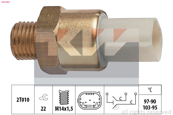 KW 550 684 - Temperaturschalter, K&uuml;hlerl&uuml;fter