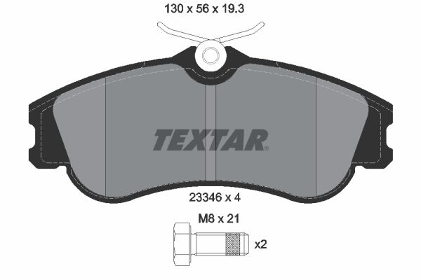 Brake Pad Set, disc brake 2334602