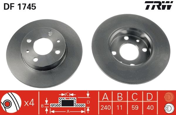 Brake Disc DF1745