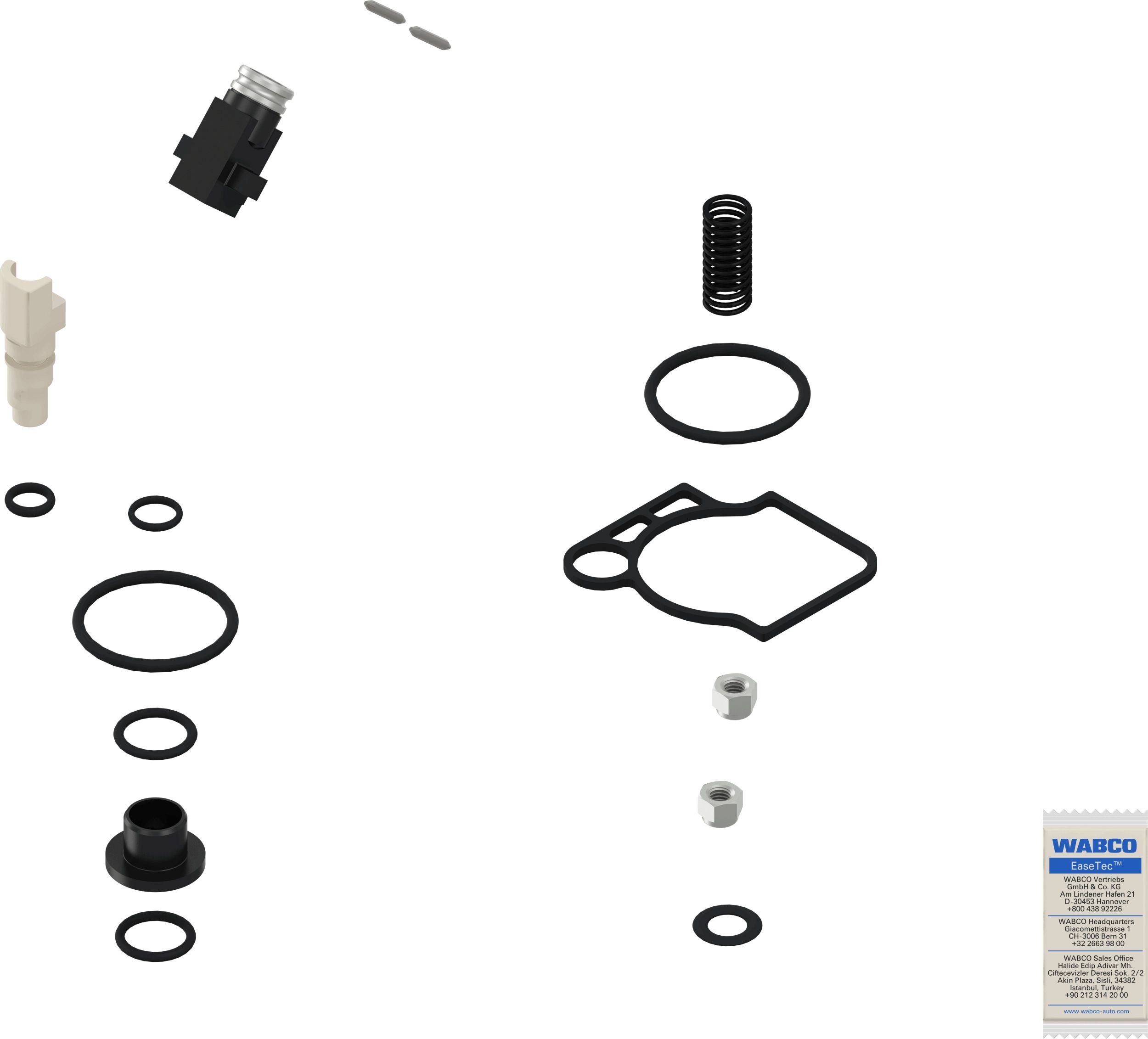 Kit reparación, válvula de freno (freno de estacionamiento)