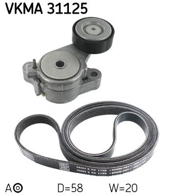 SKF VKMA 31125 - Keilrippenriemensatz