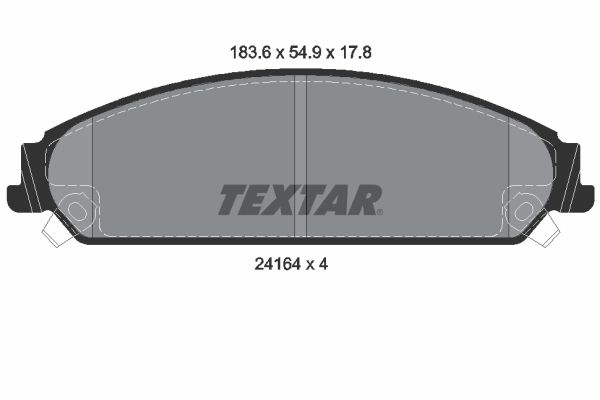 Brake Pad Set, disc brake 2416401