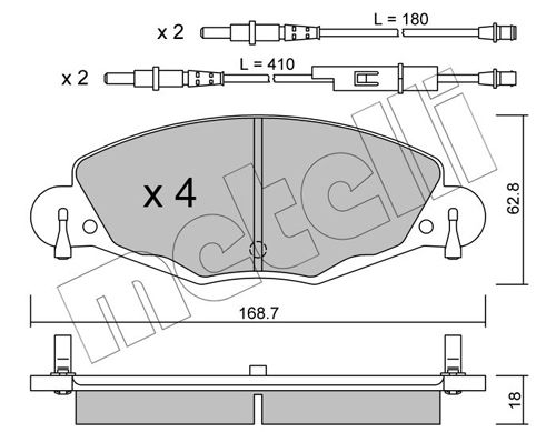 Brake Pad Set, disc brake 22-0332-0