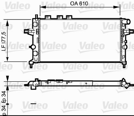 RAD MOT OPEL ASTRA G, ZAFIRA A  .