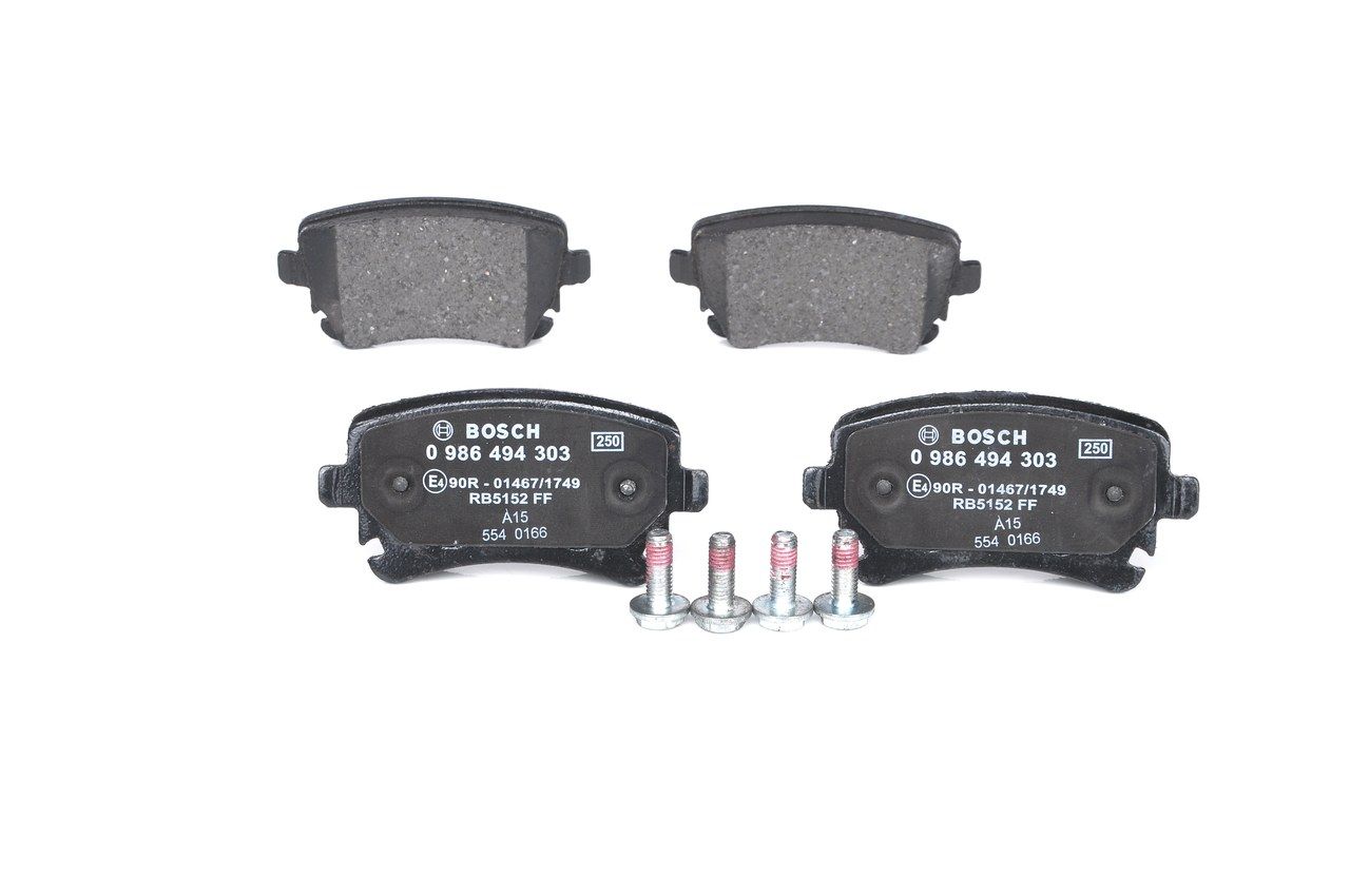 Brake Pad Set, disc brake 0 986 494 303