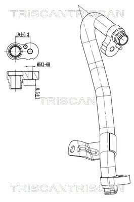 TRISCAN 9010 10017 - Hochdruck-/Niederdruckleitung, Klimaanlage