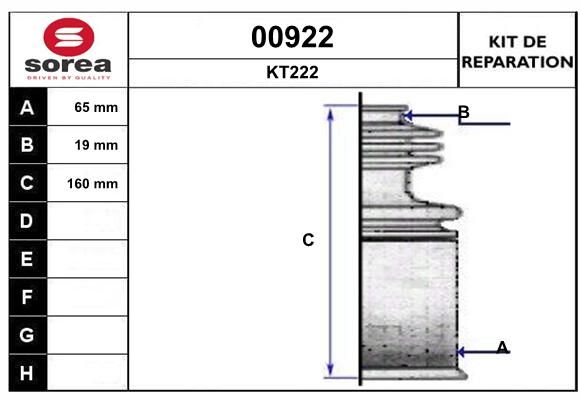 KIT D'ETANCHEITE 00922  .