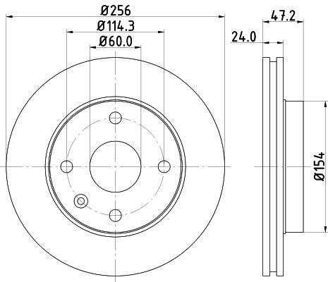 Brake Disc 8DD 355 111-351