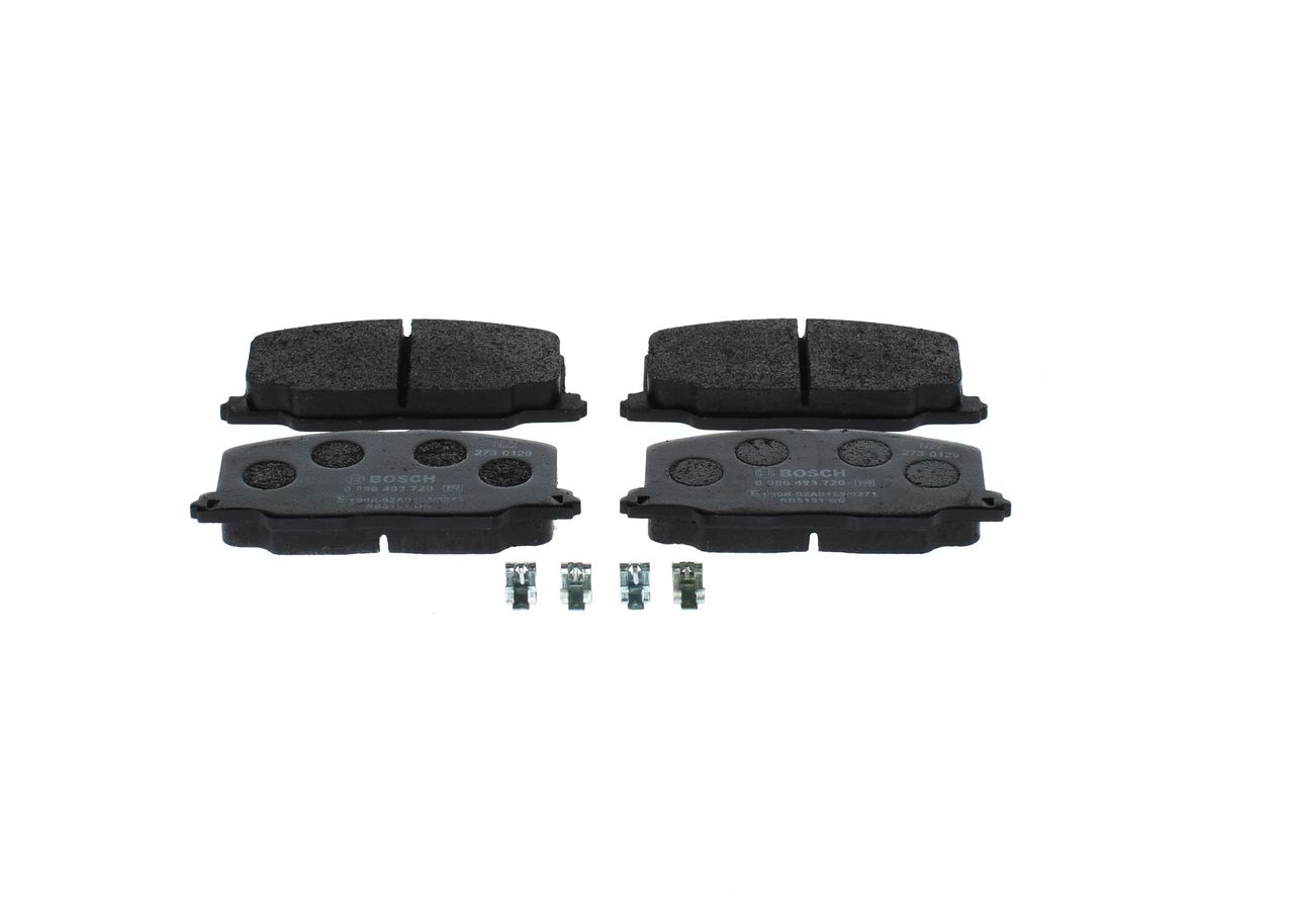 BOSCH 0 986 493 720 - Bremsbelagsatz, Scheibenbremse