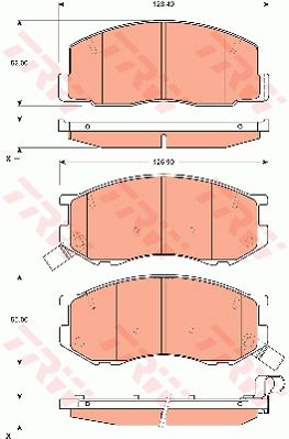 TRW DISC BRAKE PADS - TecDoc Only