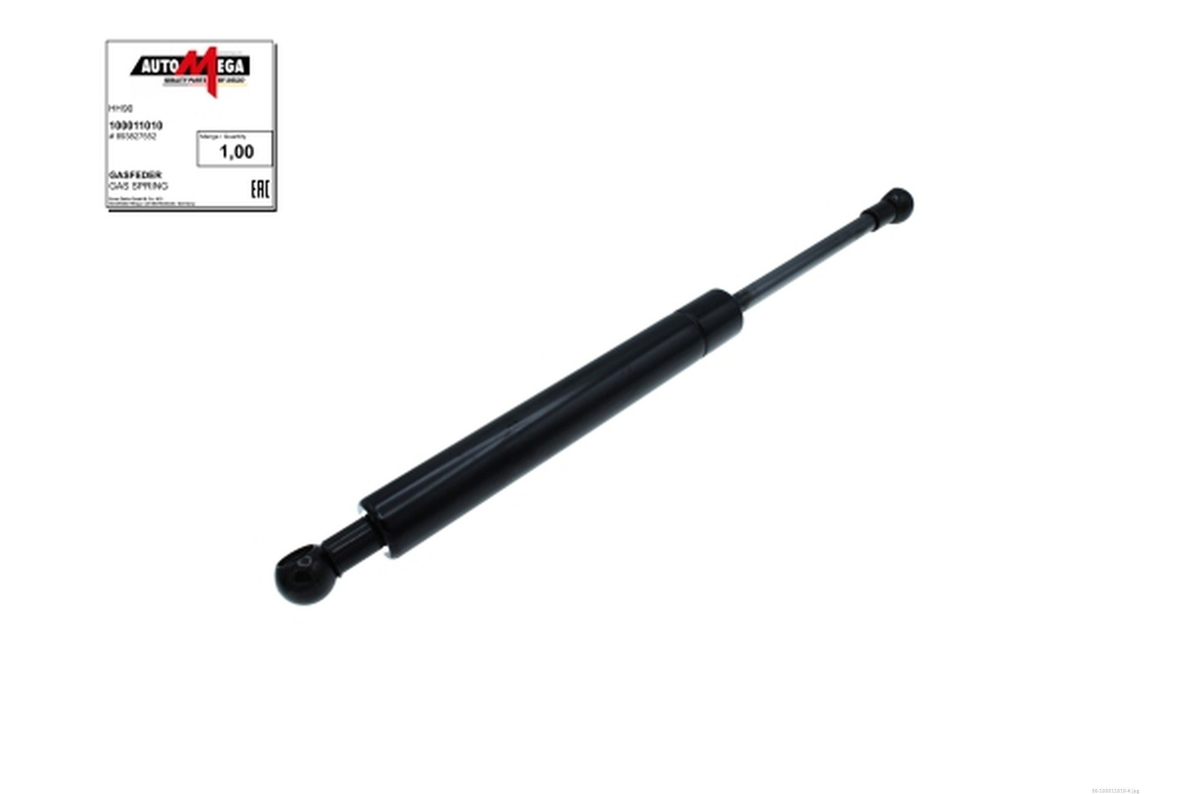 Gasfeder, Koffer-/Laderaum