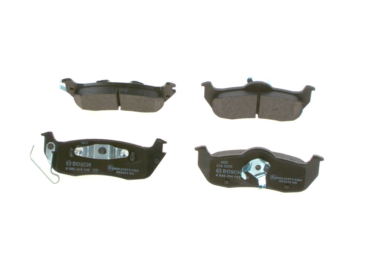 Brake Pad Set, disc brake 0 986 494 142