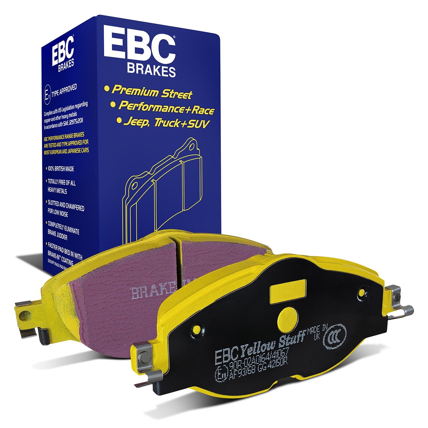 EBC Brakes DP42150R - Bremsbelagsatz, Scheibenbremse