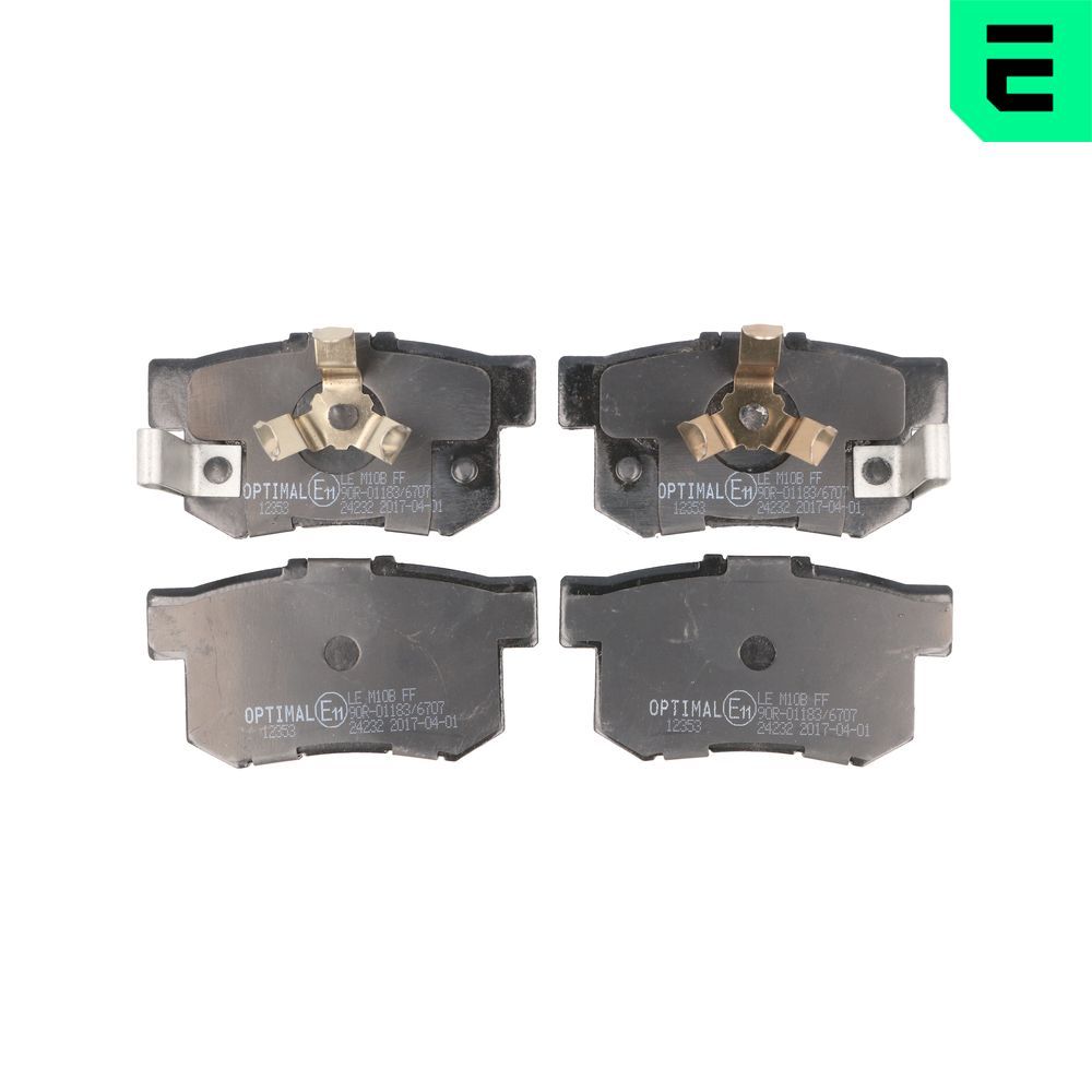 OPTIMAL BP-12353 - Bremsbelagsatz, Scheibenbremse