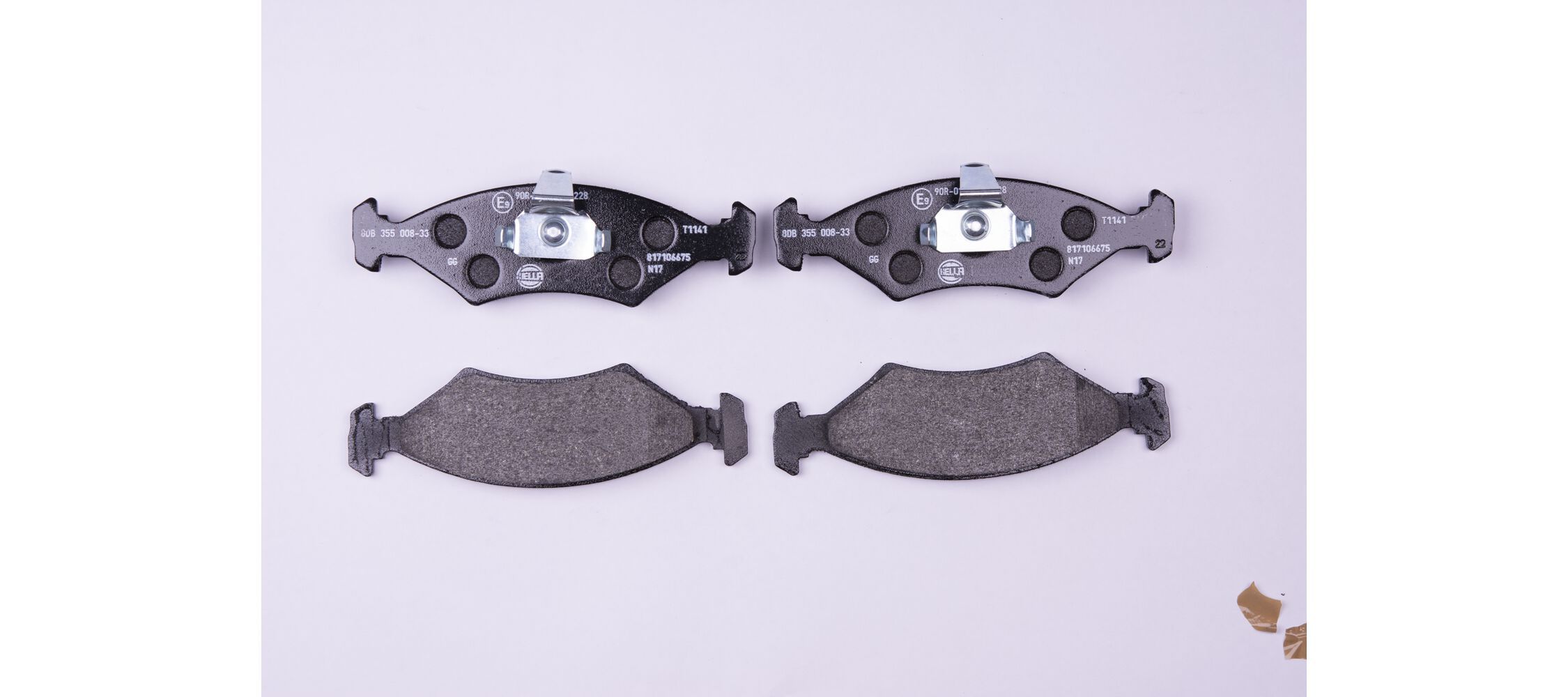 Bremsbelagsatz, Scheibenbremse