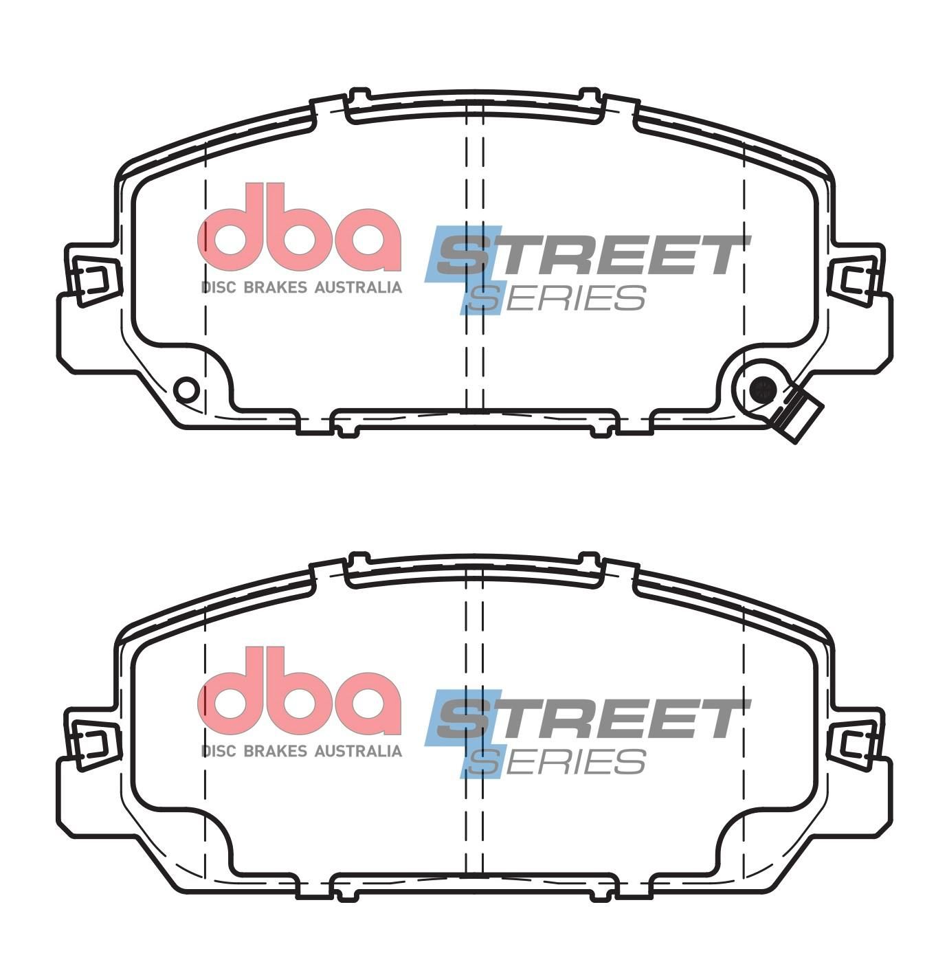 DBA SS STREET SERIES BRAKE PADS [ Honda CRV RW2 2016 -> F ] - TecDoc Only