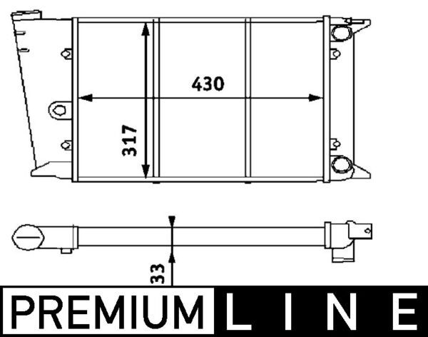 MAHLE CR 420 000P - K&uuml;hler, Motork&uuml;hlung