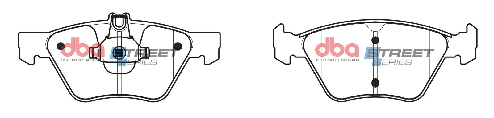 DBA SS STREET SERIES BRAKE PADS [ Chrysler & Mercedes 1996-2014 F ] - TecDoc Only