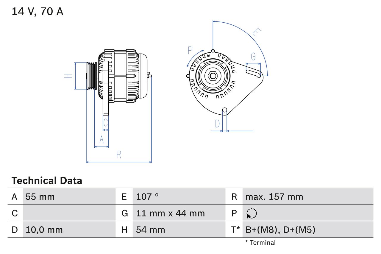 Alternator 0 986 080 490