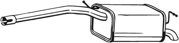 280-155 BOSAL hátsó hangtompító