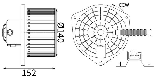 MAHLE AB 448 000S - Innenraumgebl&auml;se
