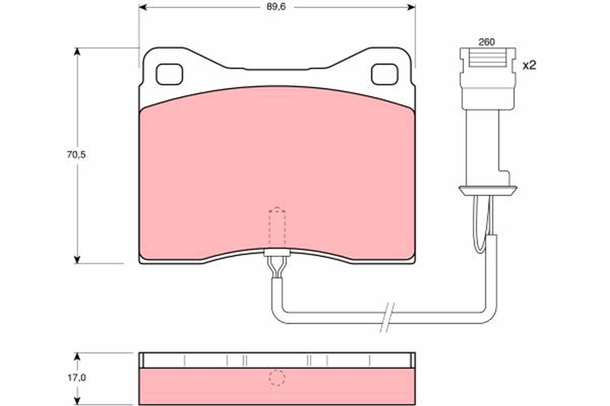 TRW DISC BRAKE PADS - TecDoc Only