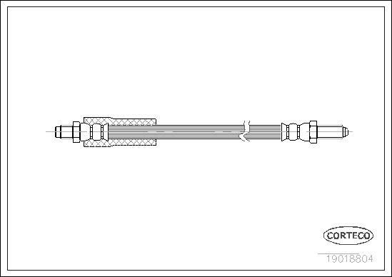 FLEXIBLE DE FREIN FORD SIERRA  0705