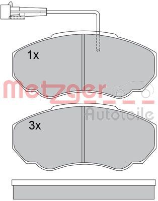 Brake Pad Set, disc brake 1170227