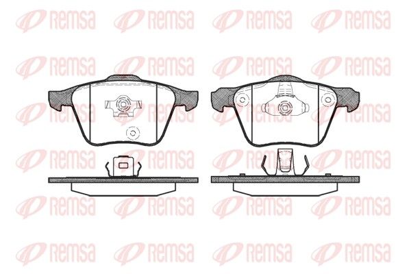 Brake Pad Set, disc brake 1043.00