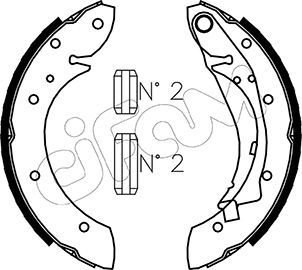 Brake Shoe Set 153-023