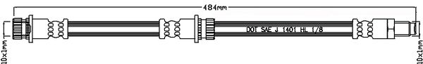 JBH1099 JURATEK fékcső