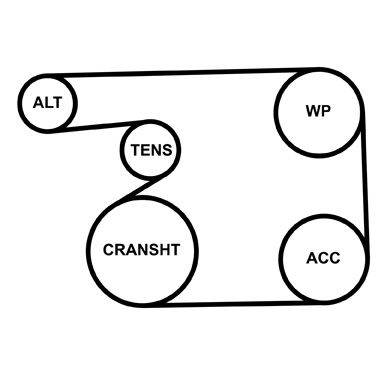 Wasserpumpe + Keilrippenriemensatz