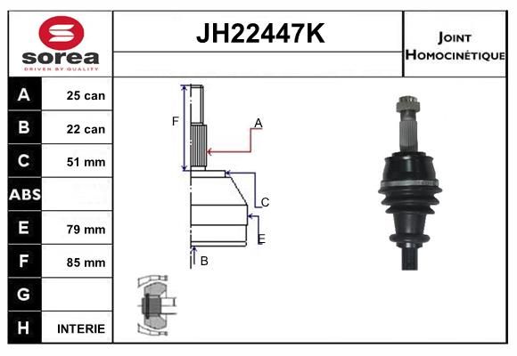 KIT CV JOINT AVEC KR049 - STILO