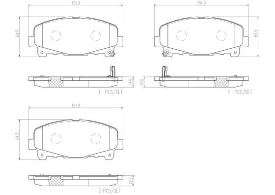 HONDA ACCORD EURO CU 08-15 (FRT) - TecDoc 1