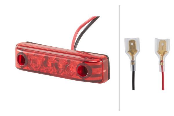 VF FEU ARRIERE 4LED ROUGE 12V