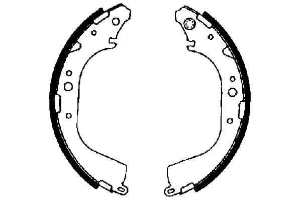 Bremsbackensatz