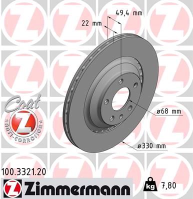 Brake Disc 100.3321.20