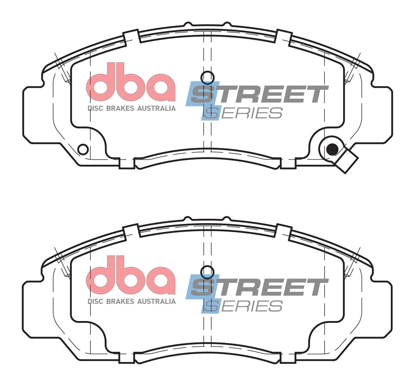 DBA SS STREET SERIES BRAKE PADS [ Honda 2003-2014 F ] - TecDoc Only