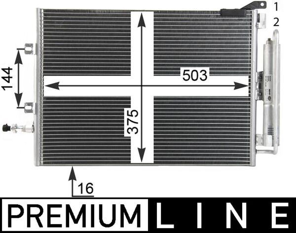 AC 721 000P MAHLE BEHR *** PREMIUM LINE *** kondenzátor, klíma