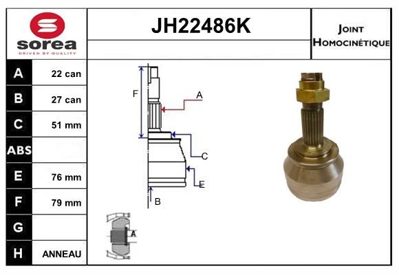 KIT CV JOINT AVEC KR049 - GRANDE PU