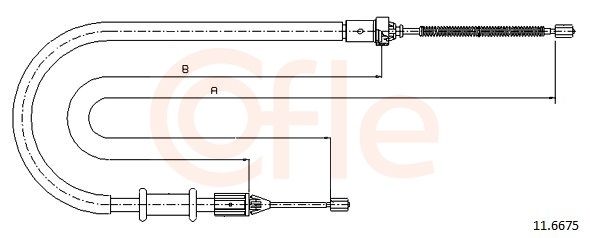 COFLE 11.6675 - Seilzug, Feststellbremse
