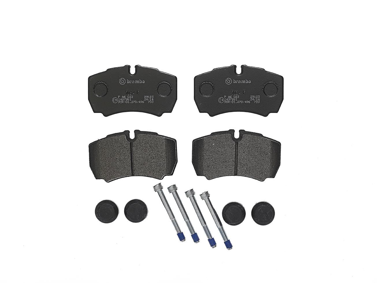 BREMBO DISC PAD -  IVECO DAILY III 99-07 (RR) *without electric park brakes - TecDoc 1