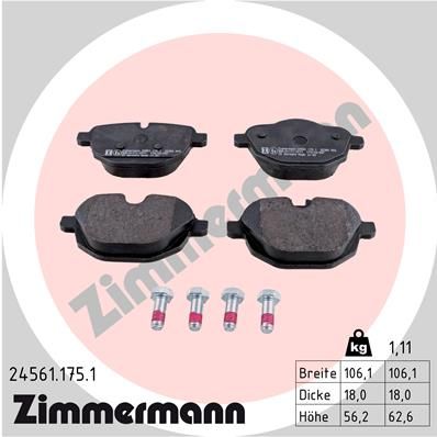 Brake Pad Set, disc brake 24561.175.1