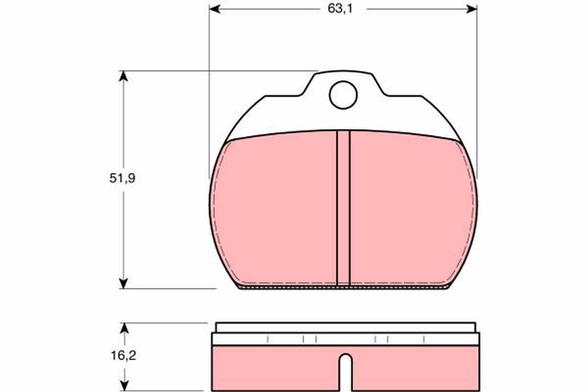 Brake Pad Set, disc brake GDB591