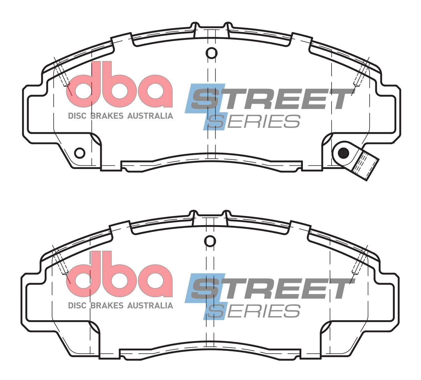 DBA SS STREET SERIES BRAKE PADS [ Honda 1998-2014 F ] - TecDoc Only