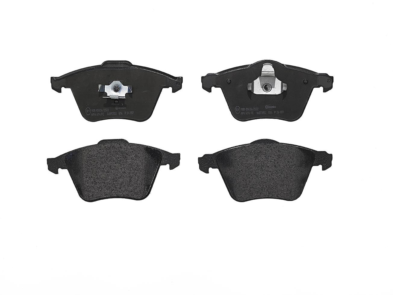 BREMBO P 24 057 - Bremsbelagsatz, Scheibenbremse PRIME LINE
