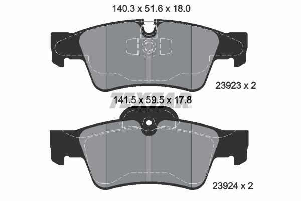 Brake Pad Set, disc brake 2392301