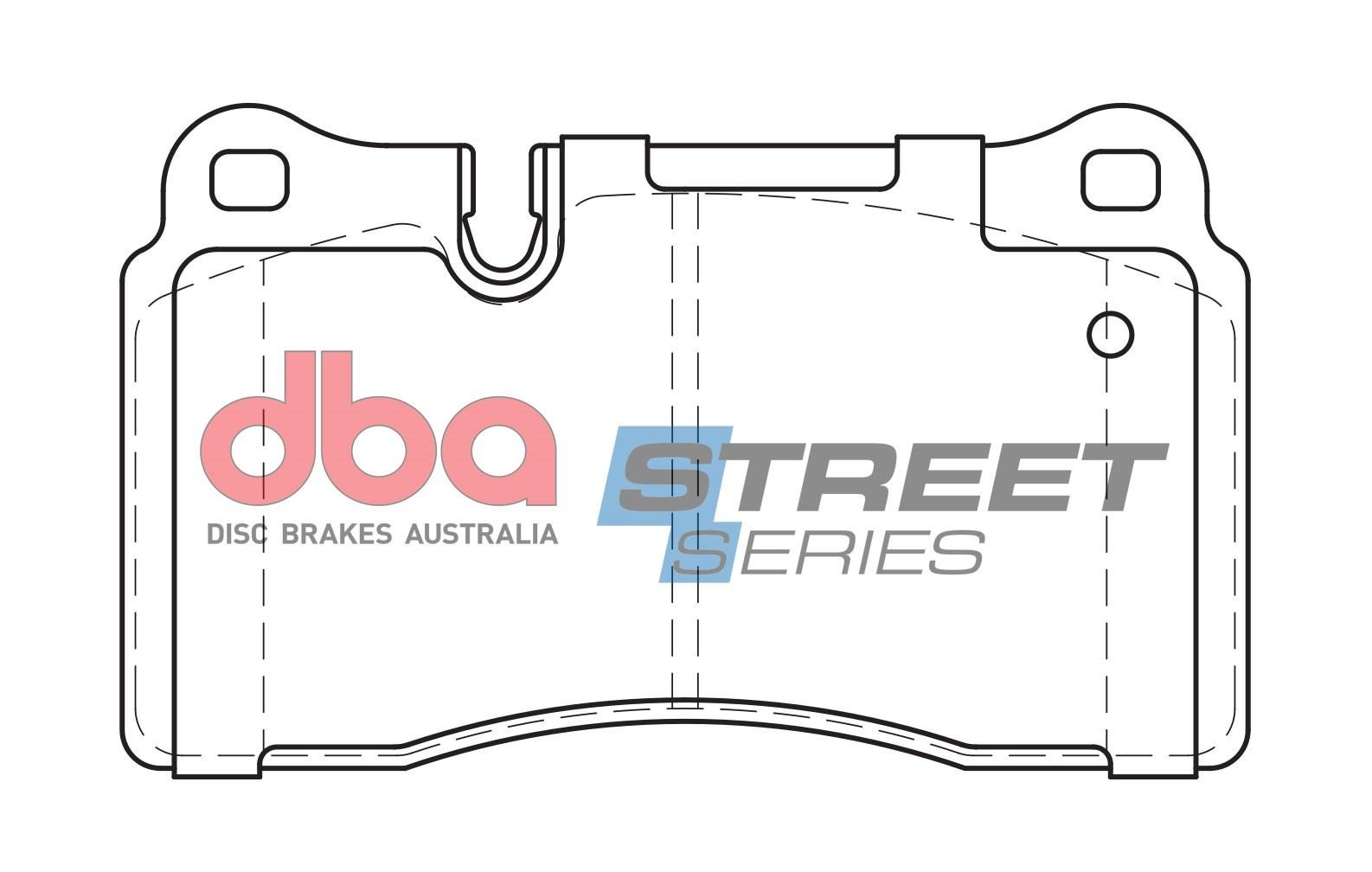 DBA SS STREET SERIES BRAKE PADS [ Range Rover Sport 2005 - 2013 F ](suits wear sensor DBAWS1081 ) - TecDoc Only