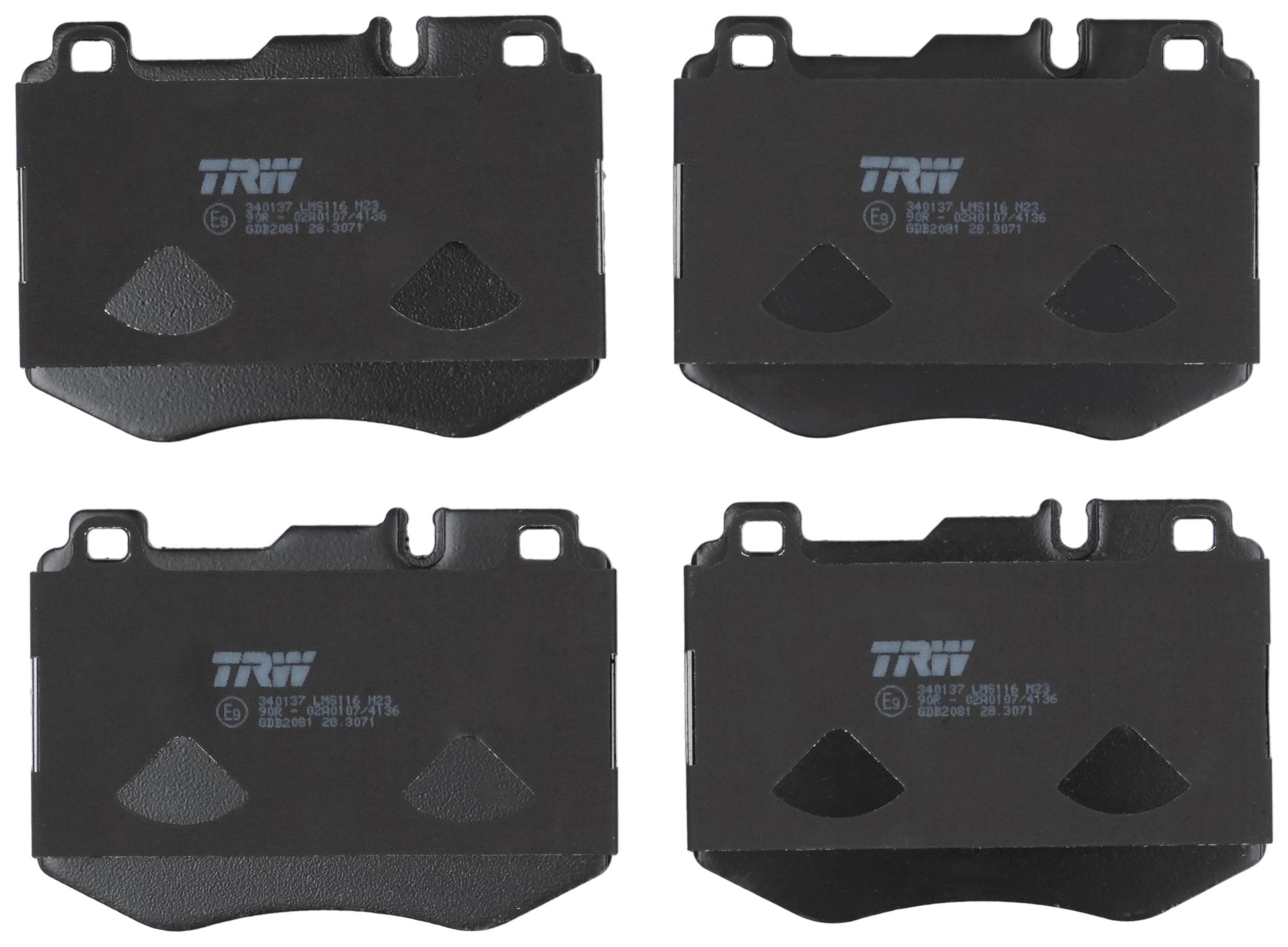 TRW DISC BRAKE PADS - TecDoc 2